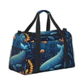 thumbnail image 2 of Balery Whimsical Underwater Fantasy Bolsa de Gimnasio para Mujeres, Bolsa de Viaje con Bolsillo Húmedo, Bolsa de Fin de Semana para Mujeres, Bolsa de Viaje Resistente al Agua, 2 of 7