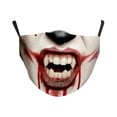 thumbnail image 1 of Mascarilla facial terrorista con estampado 3D de algodón con filtro reutilizable, 1 of 1