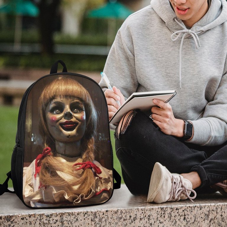 Annabelle Backpack, Horror Movie Daypack Backpack, Large  display picture 1