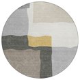thumbnail image 2 of Addison Rugs Chantille Indoor/Outdoor Contemporary Abstract Gray Machine Washable Round Rug, 8' x 8', 2 of 8