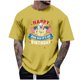 thumbnail image 2 of Tops para hombre, blusas y camisas de cuello redondo y manga corta para hombre, tops casuales de cuello redondo y manga corta con estampados especiales para hombre., 2 of 5