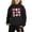 Black, variant on Kiijoy Toddler Girls Outfit Sets Hearts Print Hoodie and Joggers Sweatsuit, Sizes 2-3