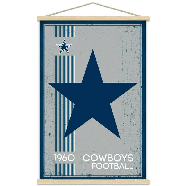 NFL Dallas Cowboys - Retro Logo 14 Wall Poster, 22.375" x 34"