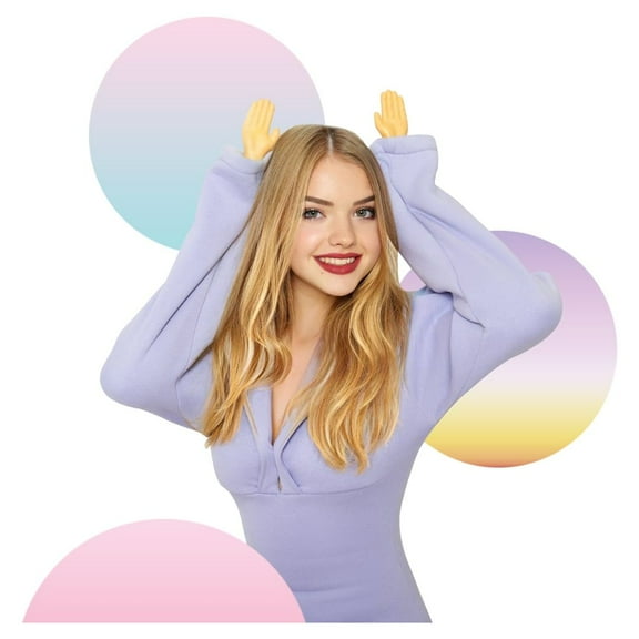 ADGO Tiny Hands on Sticks Baby-Hands, 6.25 Inch Long Prank Kit & Realistic Little Hands on a Stick Design - 1 Left 1 Right Mini Hands