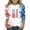 Blue, variant on Mlqidk Girls 3/4 Sleeve T Shirts Kids 4th Of July American Flag T-Shirts Independence Day Tees Casual Red White and Blue Tops Kids Wine 10-11Y