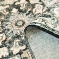 thumbnail image 6 of General Washable Oriental Area Rug - 5x8 Rugs for Living Room Soft Carpet for Bedroom Waterproof Floral Distressed Indoor Stain Resistant Non-Shedding Floor Carpets (Black/Grey, 5x8), 6 of 12