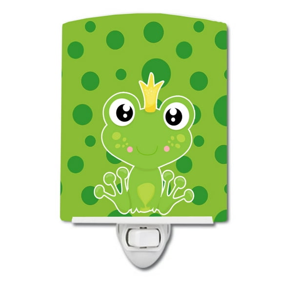 Caroline's Treasures BB8989CNL Frog Prince #2 Ceramic Night Light, 6x4x3", multicolor