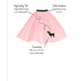 thumbnail image 3 of Hip Hop 50's Shop 1950s Adult Poodle Skirt Costume for Women (XS/S Light Pink), 3 of 7