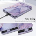 thumbnail image 7 of Fintie Case for 6" Kindle 11th Generation 2024/2022 Release - Book Style Folio Shockproof Cover with Auto Sleep/Wake, Lilac Marble, 7 of 7