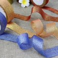 thumbnail image 4 of 25 yardas/rollo de cinta metálica con brillo, cinta decorativa para Navidad y boda, lazos para manualidades, envoltura de regalo, cinta de cebolla de 6/10/15/25/40MM, 4 of 4