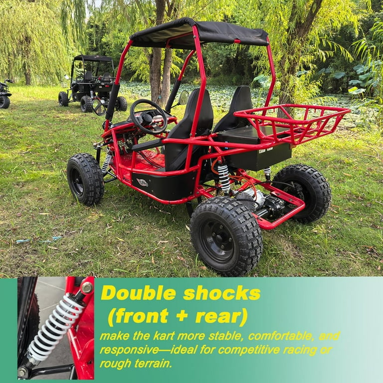 X-Pro E-Rover 2000 Electric Kids Go Kart with Reverse and Rear