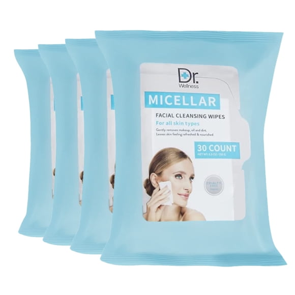Toallitas faciales Enchante Dr. Wellness con micelas, 120 unidades