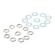 thumbnail image 1 of Tuerca de enchufe de guitarra Plata, 1 of 7