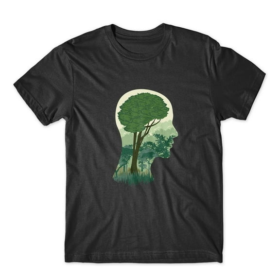 Mighty Circus Brain Tree T-Shirt 100% Cotton Premium Tee NEW - Black, Tripple Extra Large