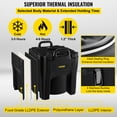 thumbnail image 3 of VEVOR Insulated Food Carrier,32Qt Capacity,Stackable Catering Hot Box with Stainless Steel Barrel,Top Load LLDPE Food Warmer with Integral Handles Buckles Stationary Base,for Restaurant Canteen, Black, 3 of 9