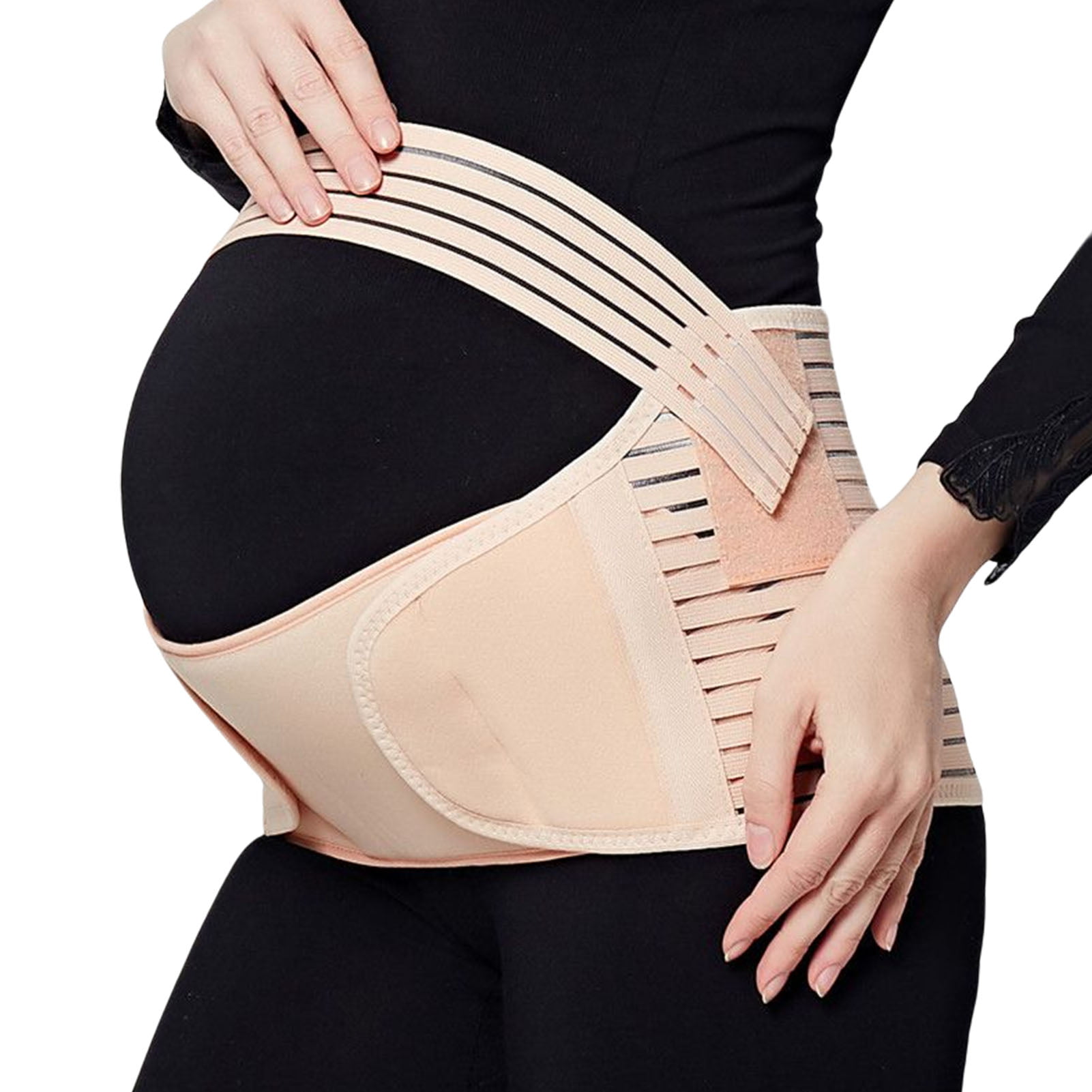 Maternity Belly Band Belt Super Light Stretchable Supportive Washable 2 Colors