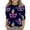 Dark Blue, variant on Mardi Gras Shirts Kids Girls 3/4 Sleeve Casual Round Neck T-Shirt Trendy Mask Graphic Tees Carnival Party Shirt Pullover Tops Summer Clothes Dark Blue 6-7 Years