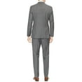 thumbnail image 2 of Mens Flat Front Pant 2-piece Light Gray Birdseye Cotton, 2 of 4