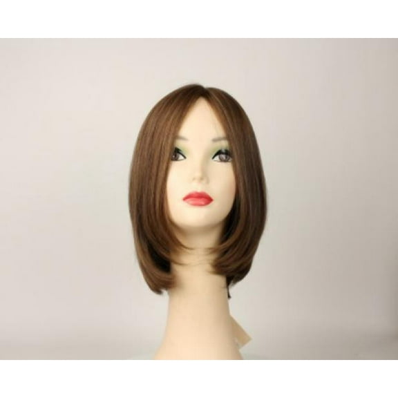 European Human Hair Freeda Wig Liberty Light Brown With Highlights Skin Top Size S