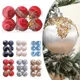 thumbnail image 4 of 6CM 8CM 6PCS Bolas de Navidad de lentejuelas de seda Adornos colgantes para árbol de Navidad Decoración para fiesta en el hogar Regalos de Año Nuevo 2024 Noel Navidad, 4 of 4