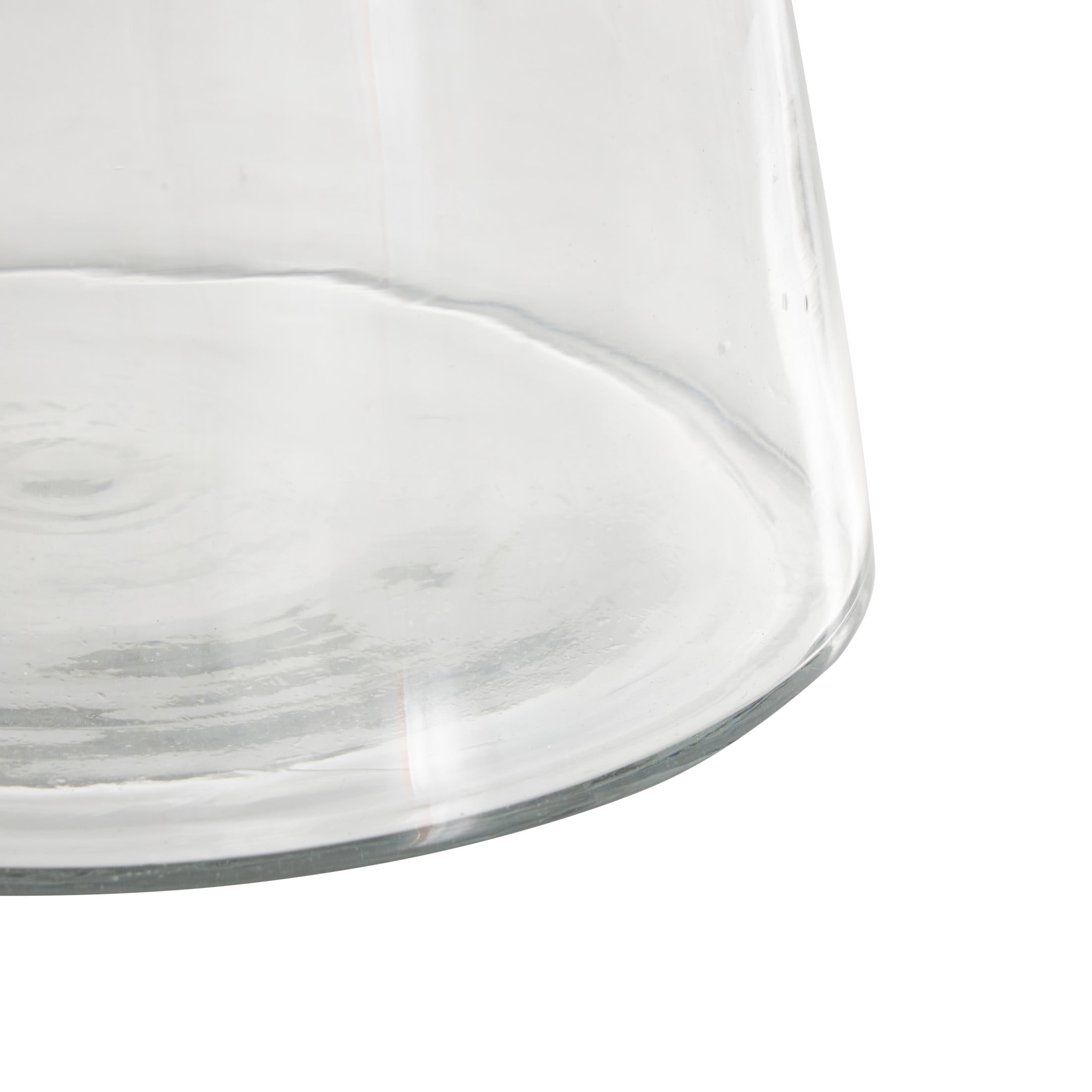 DecMode 12" Cone Shaped Glass Vase