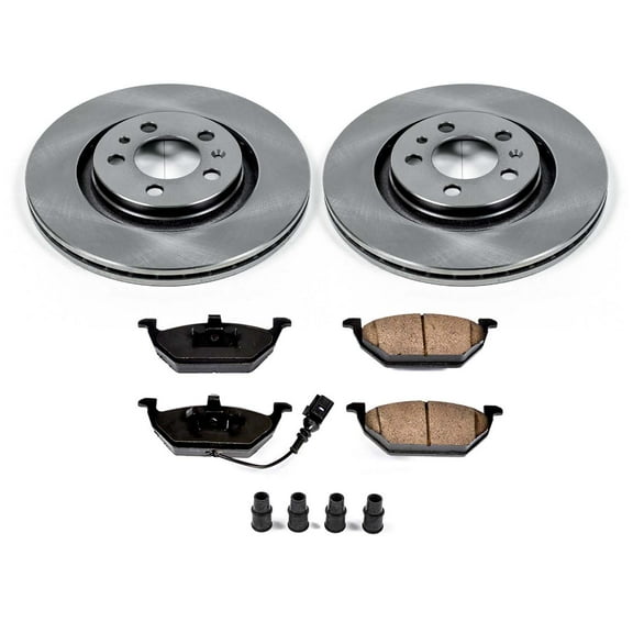 Ultimate Brakes Front Ceramic Brake Pad and Rotor Kit with Hardware WM80672
