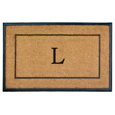 The General Monogram Doormat, 30" x 48", Letter L