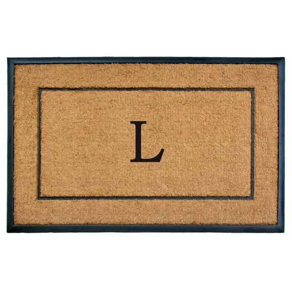 The General Monogram Doormat, 30" x 48", Letter L