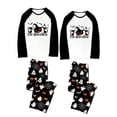 thumbnail image 2 of LuLiaMenton Couples Halloween Pajamas Set, The Boo Crew Print PJs, Long Sleeve Matching Sleepwear for Women Men, Womens 3XL, 2 of 5