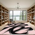 thumbnail image 2 of ODIKA 4' x 6' Machine Washable Non-Slip Area Rug, abstract print High Traffic Rug, Pink, 1149515, 2 of 7