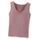thumbnail image 1 of Minnieouse Ropa interior térmica para mujer, chaleco, Otoño Invierno, hogar, escuela, exterior, capa básica, cuerpo delgado, Tops cálidos, ropa interior Camisetas sin mangas Violeta Minnieouse AP013513-07, 1 of 6