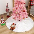 thumbnail image 4 of Falda redonda de felpa para árbol de Navidad tapete de suelo Wdftyju liso para decoración del hogar adornos artesanales para fiesta de año nuevo regalo para el hogar, 4 of 9