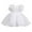 White, variant on Pink Dress for Girls 4T Girls Summer Dresses Cute Double Layer Ruffle Sleeve Smocked Flowy Dress 6-15 Years Square Neck Casual Flowy Sundress