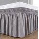 thumbnail image 2 of Falda de cama Biscaynebay Wrap Around Queen de 15 cm en forma de gota, gris plateado, 2 of 5