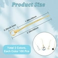thumbnail image 2 of 200 unidades de cordones para correas de teléfono móvil, anilla dividida, llavero, colgante, accesorios colgantes, 2 of 9