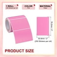 thumbnail image 2 of Rectangle Labels Sticker Self-Adhesive Color Coding Labels for Office Use Pink, 2 of 7