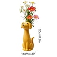 thumbnail image 2 of Weird Dog Face Ceramic Vase For Flowers - Quirky Animal Shaped Tabletop Decor For Dog Lovers Home Office Gift, 2 of 6