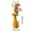 F, variant on 7.9in Golden Retriever Dog Vase, Cute Dog-Themed Flower Planter for Home Decor