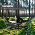 thumbnail image 3 of Topbuy Portable Folding Hammock Free Standing Hammock W/ Stand-Folds Carrying Bag Anti-Slip Buckle Grey, 3 of 9