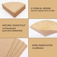 thumbnail image 2 of V60 Cone Coffee Filters, Set of 100, Disposable Paper Coffee Filters, Natural Paper Filters for Pour Over Coffee Dripper and Coffee Maker Natural Brown, 2 of 5