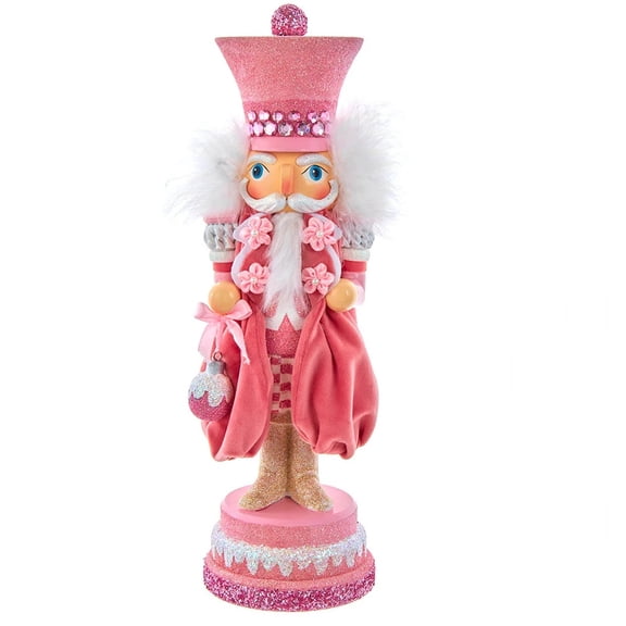KSA 17" Pink Sweet Soldier Christmas Nutcracker