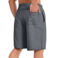 thumbnail image 3 of Fabrcox Mens Gym Shorts Big and Tall Basketball Shorts for Men Summer Drawstring Athletic Workout Mens Casual Shorts with Pockets, 3 of 3