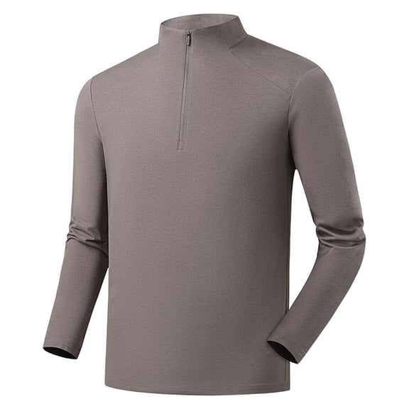 Ceisia Men's Slim Stand-Collar Half-Zip Sport Long-Sleeve Top Multi-Solid Gift