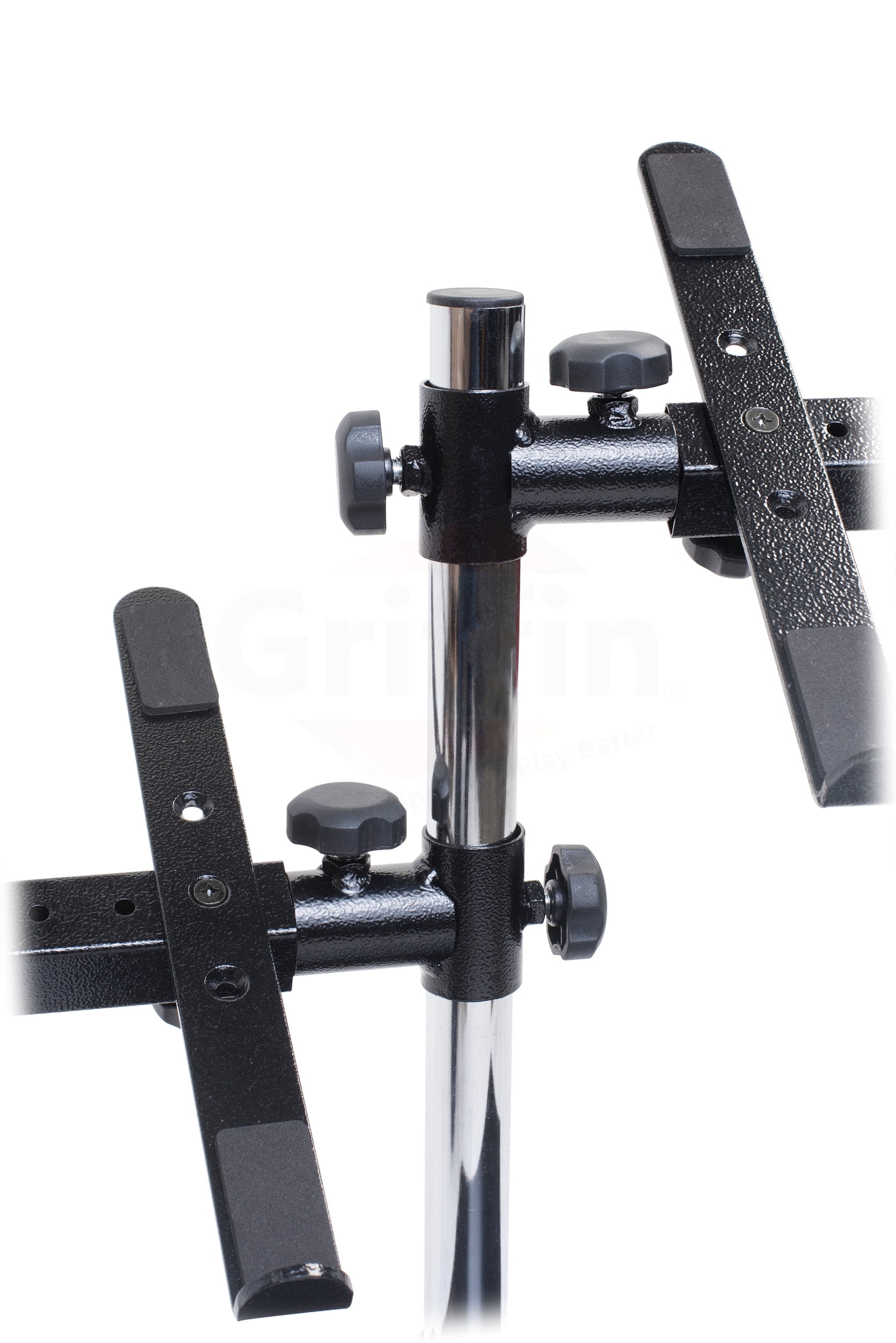 Fat Toad Adjustable Height Dual Laptop Electronic Stand with Arm Mounts, Black