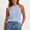 Blue, variant on IUYRTFE Women's Solid Color Halter Neck Sleeveless Tank Top Casual Summer Basic Top