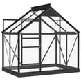 thumbnail image 5 of vidaXL Glass Greenhouse Anthracite Aluminum Plant Nursery Shed Multi Sizes, 5 of 12