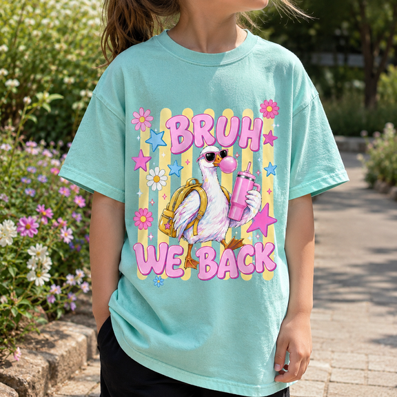 Back To School Shirt, Bruh We Back Goose Shirt, Funny Teacher Student Classroom Tee, First Day Of School Gift, Cute School Outfit