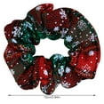 thumbnail image 3 of Qarigey Copo de nieve de Navidad Impreso Lazo para el cabello Banda elástica para el cabello Titular de cola de caballo para mujeres niñas Tipo 1 Accesorio para el cabello Navidad 4, 3 of 7