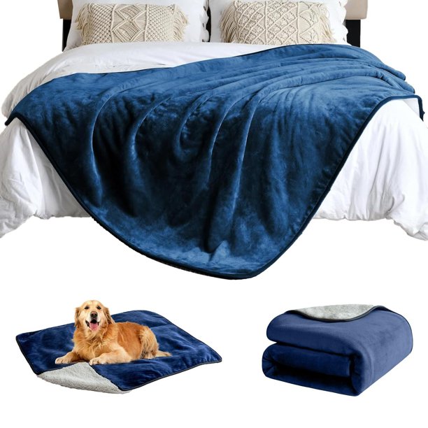 Manta Impermeable para Perros Grandes, 150 * 127CM Cobija para Perro, Funda para Sofá de Mascotas, Lavable en Lavadora, Apta para Mascotas Medianas y Grandes, Gatos y Perros