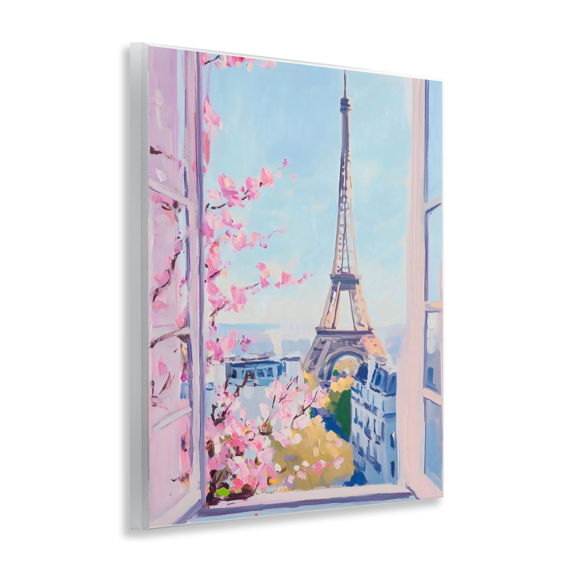 Stupell Industries Eiffel Tower View in Spring Wall Plaque Art, design by The Prints Vibe